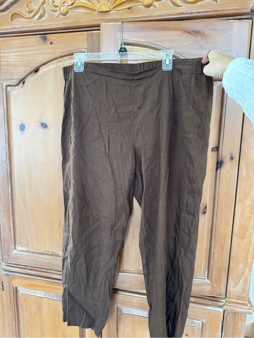 J. Jill Brown Linen Stretch Pants